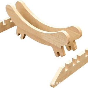 Support de vélo en bois pour VTT et vélo de route, démontable, pour atelier de réparation et stationnement - Product Image 5