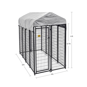 (102 X 48 X 72 Inches) Large <strong>Welded</strong> Outdoor Wire <strong>Crate</strong> Kennel - Product Image 3