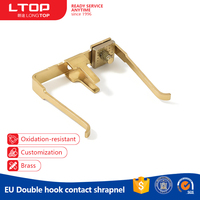 Pièces de contact en laiton pour prise de courant UE, adaptateur UK/EU, pièces de prise Schuko, certifiées ISO9001, surface personnalisée