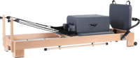 Gericon Massives Ahornholz Verstellbarer Multifunktions-Pilates-Studio-Reformer Umweltfreundlicher Langlebiger Rahmen Langlebige Federn 3-Jahres-Garantie