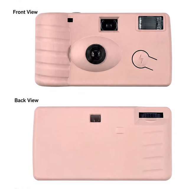 Disposable Flash Camera 135 Film Built-in 27 Exposures F/8 28mm Lens 1/100s Shutter Focus Free for Party Wedding Travel