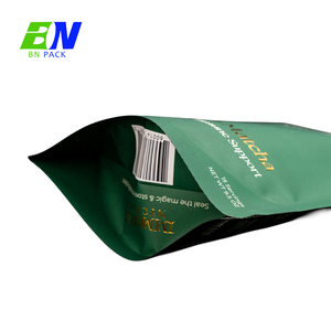 Custom Printed Metallic Gold Foil Three Side Seal Pouch for Spices Custom Size OEM Packaging - Product Image 1