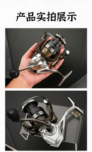 Carrete de Pesca Giratorio <span class=keywords><strong>Diao</strong></span> De Lai JK, Relación de Engranajes 5.2:1, Uso con Mano Derecha, Pesca en Playa y Mar, Alta Velocidad, Metálico, 208-387g - Product Image 6