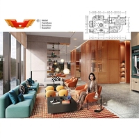 Ensemble de sièges modulaires pour hôtel, banquette rembourrée sur mesure, mobilier de salon pour les espaces publics