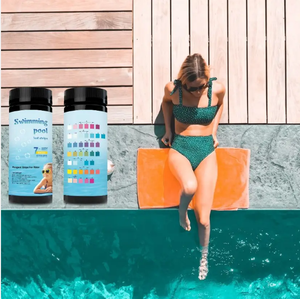<span class=keywords><strong>Bandelettes</strong></span> de test rapide 7-en-1 pour l'<span class=keywords><strong>eau</strong></span> de <span class=keywords><strong>piscine</strong></span> : chlore libre, brome, pH, alcalinité, dureté – <span class=keywords><strong>Analyse</strong></span> de l'<span class=keywords><strong>eau</strong></span> pour piscines, spas et bains à remous - Product Image 6