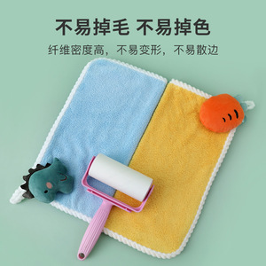 Coral Fleece Hand Towel Watermelon Design Kitchen Bath Use Soft Absorbent Rectangle Shape Customizable - Product Image 3