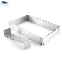 2023 bons fournisseurs d'accessoires de cuisson caractéristiques outils de gâteau/forme ovale extensible en acier inoxydable Mousse gâteau moule de boulangerie
