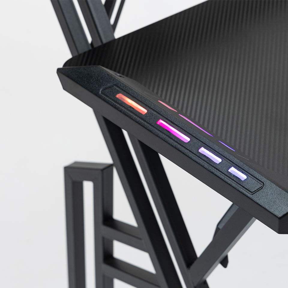 Computer Monitor Light Purple Simple High Quality Gaming Workstation Ergonomic Adjustable Height PC Desk ...