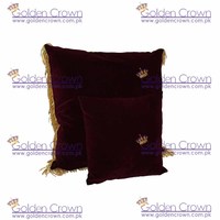 Coussin en velours jacquard tricoté à franges avec fibres de bambou, style uni, pour la décoration de bureau à la maison et à l'hôtel