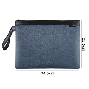 Không thấm nước dày A4 tài liệu Túi Oxford vải Vải tập tin túi nhiều ngăn dây kéo tùy chỉnh PP thư mục cầm tay dữ liệu - Product Image 4
