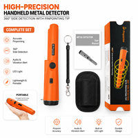 Détecteur de métaux portatif haute précision GP-Pinpointer, puissance 300mW, batterie 9V, noir, sécurité, archéologie, chasse au trésor