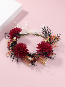 <span class=keywords><strong>Couronne</strong></span> <span class=keywords><strong>de</strong></span> <span class=keywords><strong>fleurs</strong></span> <span class=keywords><strong>de</strong></span> cadre <span class=keywords><strong>de</strong></span> <span class=keywords><strong>couronne</strong></span> <span class=keywords><strong>de</strong></span> <span class=keywords><strong>fil</strong></span> fait à la main pour les accessoires <span class=keywords><strong>de</strong></span> cheveux <span class=keywords><strong>de</strong></span> mariée rouge d'enfants - Product Image 2