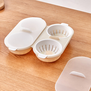 Vaporera de Huevos para Microondas, 2/4 Compartimentos, Material PP, con Tapa, para Comida de Bebé, Uso Doméstico - Product Image 2