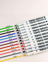 12 couleurs lavable dessin Textile marqueur stylo étanche Permanent Non toxique tissu Art marqueur stylo