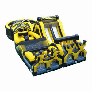 Grand parcours d'obstacles Extreme Fun Run, cours de test de collision gonflable, cours de test de collision de 70 pieds - Product Image 3