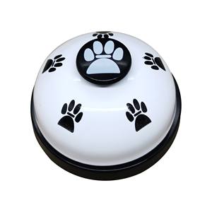 Cloche de dressage pour animaux de compagnie 1 paquet de cloche d'appel pour chien de 2.83 pouces de diamètre avec construction en plastique et en acier inoxydable blanc - Product Image 6