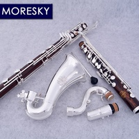 MORESKY Customized Bass Clarinet Rosewood Professional Low-C Bb/Sib BCL-288 Nickel Silver Surface Copper Nickel Keys Cocobolo