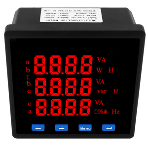 Đồng hồ đo năng lượng điện tử ba pha LED kỹ thuật số 96*96mm, đo điện áp, tần số, đa chức năng, giao tiếp RS485 - Product Image 2