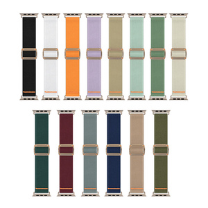 สายรัดข้อมือไนลอนลายเสือดาวแบบปรับได้สำหรับ Apple IWatch Ultra 49 มม. 41 42 45 40 44 สายนาฬิกาผ้าลายพร้อมตัวล็อคโลหะ - Product Image 4