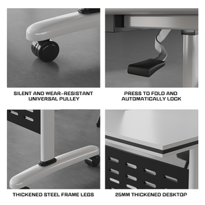 <span class=keywords><strong>Table</strong></span> et chaises modulaires <span class=keywords><strong>de</strong></span> formation en MDF pour bureau, à assembler et à emboîter, pour quatre personnes, <span class=keywords><strong>par</strong></span> Designer Furniture - Product Image 5