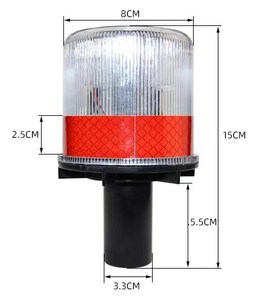 Madencilik yol yapımı parlak flaşör emniyet uyarı trafik konileri güneş işaret dikkat işık güneş barikat feneri - Product Image 5