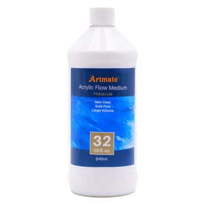 Artmate Premium Acrylic Flow Medium 32Ounce/946ml, Professional Painting Pouring Medium