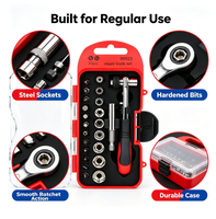Kit d'outils multifonctionnels Songcheng en promotion : embouts magnétiques, douilles, tournevis à cliquet de précision haute résistance 45 #