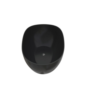 Baignoire autoportante ovale de luxe en résine de pierre à surface solide, modèle Hotel Black Overflow, pour la vente en gros, fournisseur - Product Image 2