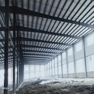 Construção de armazém com estrutura de aço de aço soldado de boa qualidade