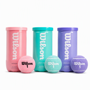 <span class=keywords><strong>Pelotas</strong></span> de Entrenamiento <span class=keywords><strong>Wilson</strong></span> para <span class=keywords><strong>Tenis</strong></span> en Rosado, Morado y Verde Menta, en Envase, Regalo Colorido - Product Image 1