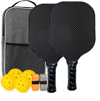 Paleta de Pickleball de fibra de carbono T700 con núcleo de PP de panal de alta gama personalizada