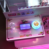 Mini machine à griffes 4 joueurs, à monnayeur, jeu de grue à poupées, distributeur de jouets d'arcade, prix en peluche pour enfants, Hecsking Metal