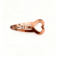 Kedatangan Baru Jepit Rambut Minimalis Modern Bentuk Hati Persik Logam Alloy Kreatif 3-5cm, Tetesan Air Multi Bentuk, Lucu untuk Anak Perempuan, Pesta BB