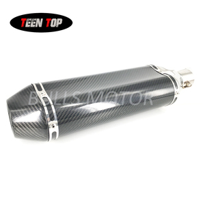 carbono completa universal <span class=keywords><strong>moto</strong></span> silenciador de escape 450mm para 400 ~ 1200CC de deporte bicicleta streetbike de escape - Product Image 5