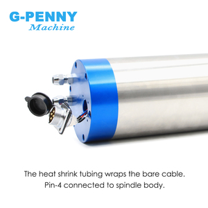 G-Penny 3.5kw ER20 D100 220V/380V Motor de husillo refrigerado por agua 4 Uds rodamientos de bolas de cerámica husillo de trabajo de Metal utilizado para Metal - Product Image 5