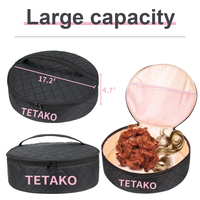 Étui de transport pour tête d'extension de cheveux, étui de rangement personnalisée pour perruques de voyage, anti-poussière, grande taille