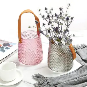 table moderne small glass handbag vase clear decorative glass flower vases for home decor