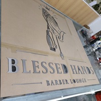 Logo du fabricant, publicité personnalisée, enseigne en lettres 3D LED, lettres 3D en acier inoxydable, signalétique, logo mural pour salon de coiffure