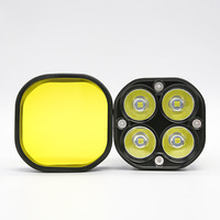 Projecteur de travail pour moto, projecteur trèfle à quatre feuilles, phare antibrouillard, ampoule pour véhicule d'ingénierie