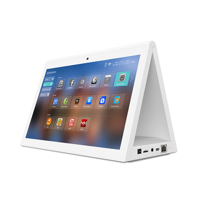 Factory Wholesale OEM Custom Desktop 10 10.1 Inch Triangular Dual Touch Double Screen Display Android Tablet PC