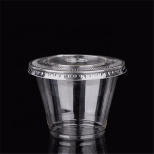 PET Disposable Plastic Cups Household Portion Cups with Insert for Dessert Yogurt <strong>Pudding</strong> <strong>Parfait</strong> for Beer Slush Drinks - Product Image 6
