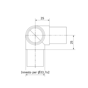 C110204 Raccord coudé à 3 voies pour tuyau en acier inoxydable AISI 304 Finition satinée Surface lisse haute pression Matériau en cuivre - Product Image 2