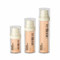 Contenant cosmétique rechargeable en plastique PET écologique vide pour sérum, lotion, poudre libre, 15 ml, 30 ml, 50 ml, pompe sans air
