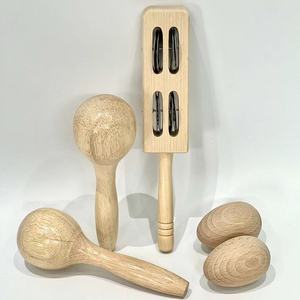 Ensemble d'instruments de percussion en bois en gros avec xylophone, tambourin, maraca et tube sonore pour l'éducation musicale et le jeu des enfants - Product Image 3