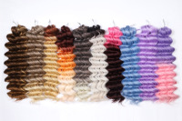 Extensions de cheveux synthétiques brésiliennes de luxe Factory Anna Ariel Luxe Manasi Jessica, résistantes à la chaleur, en fibre bioprotéinée, pour crochet.