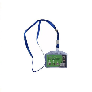 MNJ Transparent <b>ID</b> Card <b>Holder</b> With Blue Lanyard 6Pcs For Work Badge Display - Product Image 1