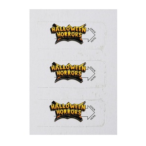 Tarjetas de Juego Personalizadas de Fábrica, Halloween, Impresión Digital de 3 Ventanas, Papel Recubierto HD, Boletos con Sistema de Desprendimiento - Product Image 4