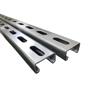 Perforated C8x11.5 Hot Dipped Galvanized Carbon Steel C Section Beam C Steel Channel