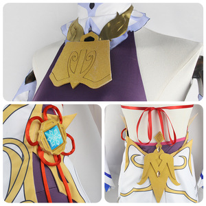 Disfraz de <span class=keywords><strong>Cosplay</strong></span> de <span class=keywords><strong>Ganyu</strong></span> de Genshin Impact, Traje de Anime para Juego de Rol, Atuendo de Halloween con Peluca - Product Image 4