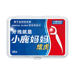 Hilo Dental Little Deer Mommy, Paquete Familiar, Palillos de Hilo Dental Finos y Suaves Tiger Care, Caja, Directo de Fábrica - Product Image 1